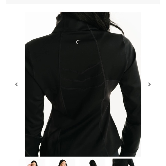 Zyia Black Fitted Flight Jacket (size XL) - Picture 2 of 12